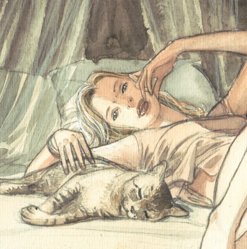 Foto di copertina - donna con gatto